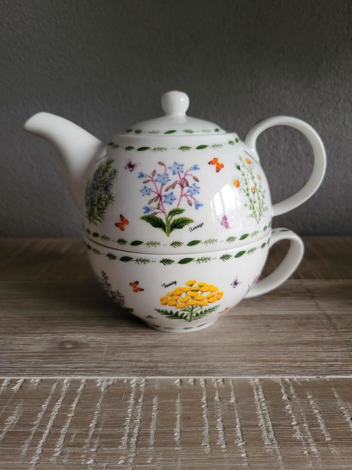 Tea for one herbal botanical kruiden, Huis en Inrichting, Keuken | Servies, Zo goed als nieuw, Overige typen, Overige stijlen