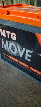 2 gel accu's Move MTG 12v 76ah, Ophalen, Zo goed als nieuw, Oplaadbaar