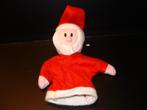 HEMA KERSTMAN HANDPOP FLEECE HUIDSKLEUR MET WITTE BAARD ROOD, Ophalen of Verzenden, Nieuw, Overige typen
