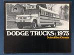 DODGE TRUCKS: school bus chassis - 1973, Boeken, Auto's | Folders en Tijdschriften, Ophalen of Verzenden, Zo goed als nieuw, Algemeen