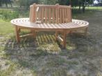 Nieuwe massief teak houten boombank 220cm, Tuin en Terras, Tuinbanken, Ophalen, Zo goed als nieuw, Teakhout