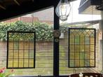 2 stuks zware glas in lood panelen samen voor 100 euro!, Doe-het-zelf en Verbouw, Glas en Ramen, Ophalen, Gebruikt, Overige typen