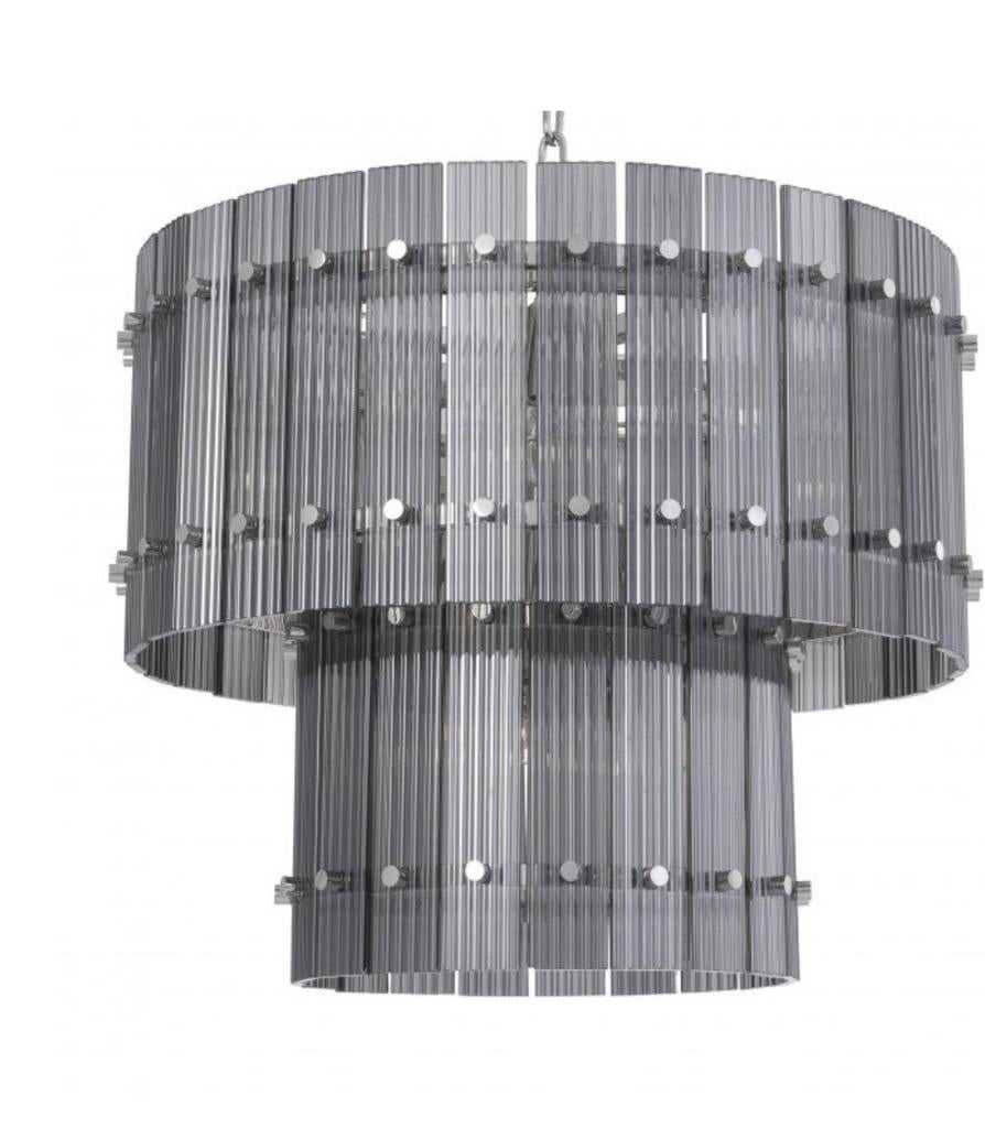 Eichholtz Lamp Nickel S - Nieuw in doos, Huis en Inrichting, Lampen | Kroonluchters, Ophalen, Nieuw, Glas, Luxe