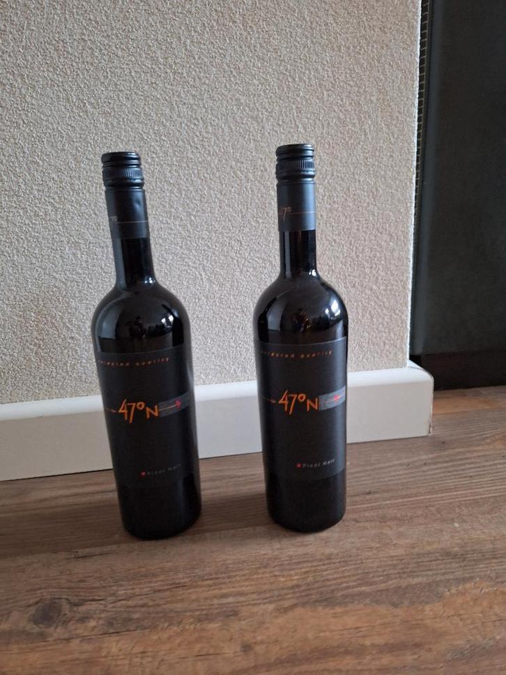 2 flessen rode wijn 470 N pinot noir, Verzamelen, Wijnen, Nieuw, Overige typen, Overige gebieden, Ophalen of Verzenden