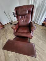 Lederen relax fauteuils (2) PractiComfort, Huis en Inrichting, Fauteuils, Ophalen, Gebruikt, Klassiek, 75 tot 100 cm