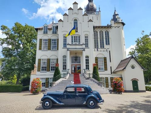 Trouwauto (incl chauffeur) - Citroen Traction Avant 1956, Diensten en Vakmensen, Verhuur | Auto en Motor, Trouwauto, Met chauffeur