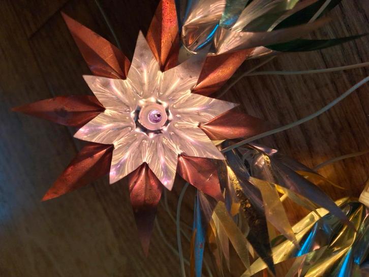 Oude Vintage Kerstboom Verlichting, Huis en Inrichting, Woonaccessoires | Droogbloemen, Gebruikt, Ophalen of Verzenden