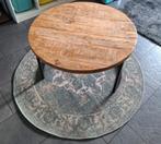 Mooi tafeltje met kleed., Huis en Inrichting, Tafels | Salontafels, Ophalen of Verzenden, Zo goed als nieuw, Rechthoekig, Minder dan 50 cm