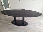 Eettafel - Ovaal Zwart - 230x120cm, Ophalen, 200 cm of meer, Zo goed als nieuw, Vijf personen of meer