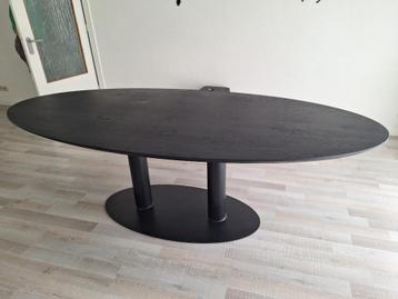 Eettafel - Ovaal Zwart - 230x120cm beschikbaar voor biedingen