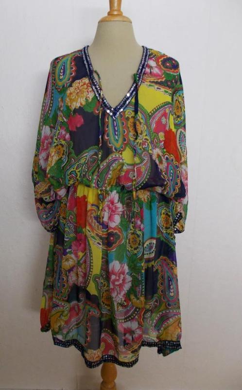 Ibiza fleurige print tuniek van GOA! L, Kleding | Dames, Blouses en Tunieken, Zo goed als nieuw, Maat 38/40 (M), Overige kleuren