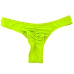 scrunch ribbel stringbroekje Fluo-Geel 38 L, Verzenden, Nieuw, Geel, Bikini