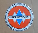 International Harvester logo rond bord | Farmall trekker 30c, Verzamelen, Nieuw, Reclamebord, Ophalen of Verzenden