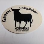 Oude sticker.   OSBORNE Brandy&Sherry., Verzamelen, Ophalen of Verzenden, Zo goed als nieuw, Overige typen