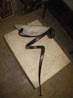 Postmoderne ijzeren wandlamp met glazen coupe, Gebruikt