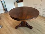 antieke ronde mahoniehouten tafel, Antiek en Kunst, Ophalen