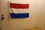 Nederlandse Vlag Met Vlaggenstok De Vlaggenstok Is Van Plast, Ophalen of Verzenden, Gebruikt