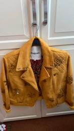 Desigual okergele suede jas, Geel, Maat 42/44 (L), Nieuw, Ophalen of Verzenden