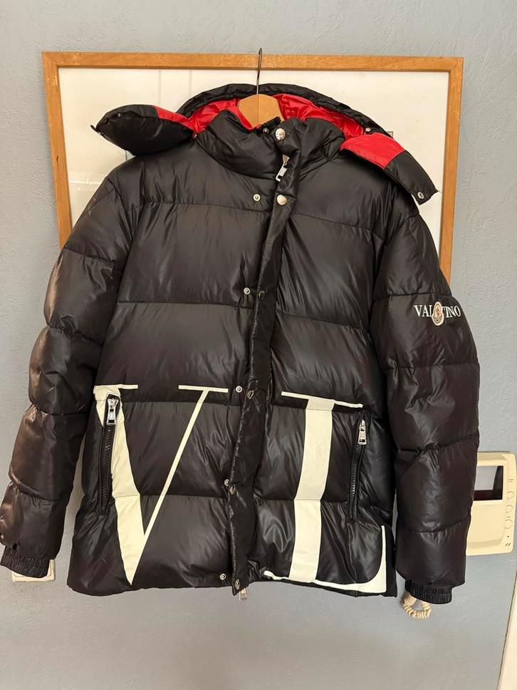Moncler x Valentino Jas Maat 4 (XL), Kleding | Heren, Jassen | Winter, Zo goed als nieuw, Maat 56/58 (XL), Zwart, Ophalen of Verzenden