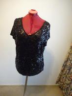 Vero Mont Pailletten top mt 46, Kleding | Dames, Bruin, Verzenden, Maat 46/48 (XL) of groter, Zo goed als nieuw