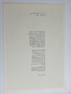 J.B. Charles Prent - Henny Bal Gedicht - 1980, Antiek en Kunst, Kunst | Litho's en Zeefdrukken, Ophalen of Verzenden