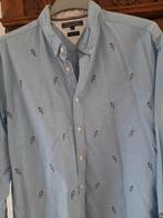 Tommy Hilfinger overhemd en polo morse code, Ophalen of Verzenden, Zo goed als nieuw, Blauw, Halswijdte 39/40 (M)