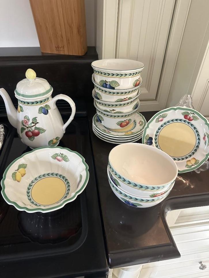 Villeroy en Boch French garden, Huis en Inrichting, Keuken | Servies, Zo goed als nieuw, Compleet servies, Overige stijlen, Porselein