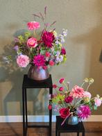 Toetervaas groot en klein inclusief bloemen, Huis en Inrichting, Ophalen of Verzenden, Zo goed als nieuw