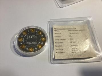 10 Years Euro Vaticaan 30gr. 40 mm verzilverd oplage 9999 beschikbaar voor biedingen
