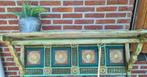 Supertoffe houten kapstok India Ibiza stijl turquoise blauw, Zo goed als nieuw, Minder dan 100 cm, Hout, Ophalen