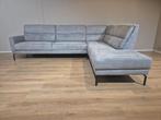Prominent T500 Hoekbank - Grijs - Micro Leder - Nieuwstaat, Voltastraat 21, Barneveld, 300 cm of meer, Ophalen of Verzenden, Zo goed als nieuw