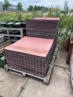 Rubber tegels circa 100x100x3cm, Ophalen, Gebruikt, 60 cm of meer, 10 m² of meer