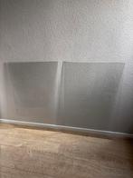 2 Glasplaten 90x60 cm - afkomstig uit lijsten!, Doe-het-zelf en Verbouw, Glas en Ramen, Ophalen, Zo goed als nieuw, Glasplaat