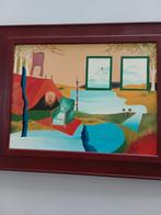 Schilderij van Johan v d Veer, Antiek en Kunst, Ophalen