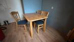Tafel en 3 stoelen gratis af te halen, Huis en Inrichting, Stoelen, Ophalen, Zo goed als nieuw