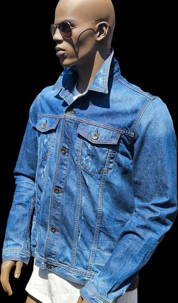 PME Legend spijkerjas / denim jacket (speciaal effect) XL beschikbaar voor biedingen