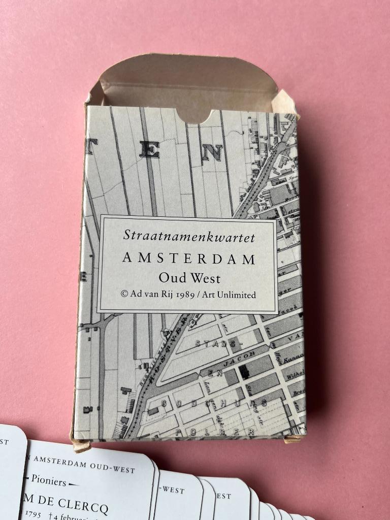 kaartspel, kwartetspel, oud Amsterdam west uit 1989 ,nieuw, Verzamelen, Ophalen of Verzenden, Zo goed als nieuw, Speelkaart(en)