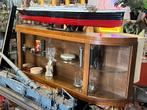 Prachtige vitrinekast met rond glas, toonbankvitrine, Ophalen, Nvt, Nvt, Nvt