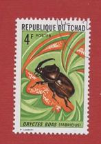 Fauna - Dieren - Neushoorn Kever - Tchad  -gebr, Postzegels en Munten, Ophalen of Verzenden, Gestempeld, Dier of Natuur