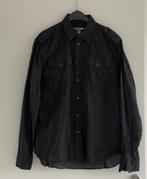 H&M overhemd blouse lange mouw zwart maat M 39/40, Kleding | Heren, Overhemden, Zwart, Zo goed als nieuw, H&M, Halswijdte 39/40 (M)