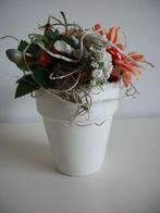 Bloemstuk Hortensia Rozenbottel - Oranje Roze Wit – zgan, Huis en Inrichting, Woonaccessoires | Kunstplanten en Kunstbloemen, Ophalen of Verzenden