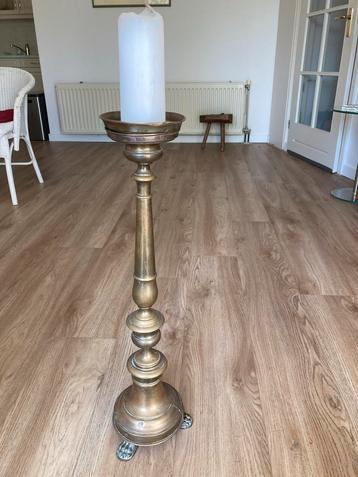 Fraaie Koperen Kandelaar - 70cm beschikbaar voor biedingen