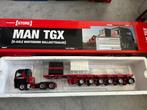 Mammoet MAN TGX +6 as ballasttrailer + 10ft container, Hobby en Vrije tijd, Modelauto's | 1:50, Ophalen of Verzenden, Nieuw, Bus of Vrachtwagen