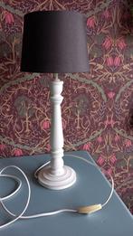 wit houten lampenvoet, schemerlamp, Huis en Inrichting, Lampen | Tafellampen, Gebruikt, Ophalen of Verzenden