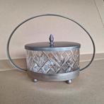Art Deco Suikerpot met Gefacetteerd Glas, Ophalen