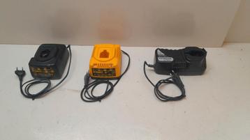 3 x accu lader akkulader batterij oplader dewalt hitachi beschikbaar voor biedingen