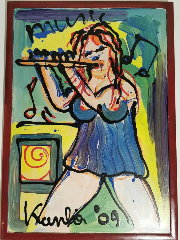 Origineel Jacob Kanbier  Gesigneerd, Antiek en Kunst, Kunst | Schilderijen | Klassiek, Ophalen