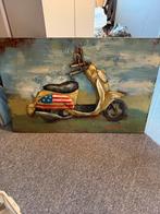 Schilderij metaal met scooter, Ophalen