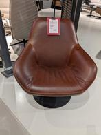 NIEUWE SUPER LEDEREN BRUINE FAUTEUIL STERK AFGEPRIJSD