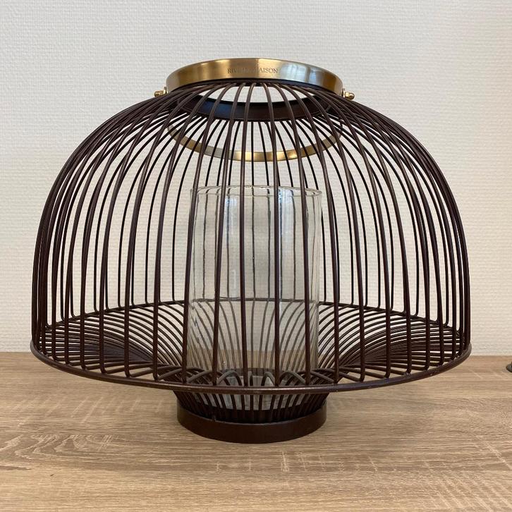 Riviera Maison Windlicht Yulio Van 119,95 NU 69,95, Huis en Inrichting, Woonaccessoires | Kandelaars en Kaarsen, Nieuw, Kandelaar